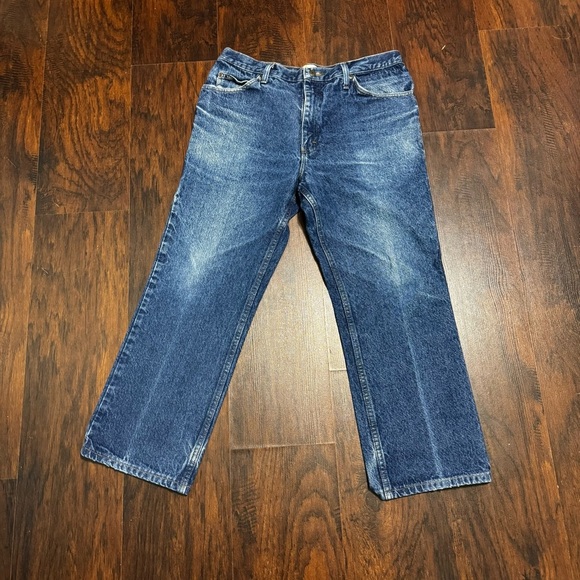 Lee Jeans Classic Dark Wash Blue Men’s Denim Jeans Regular Fit 36 x 30 - Picture 1 of 9